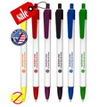 Closeout Elegant White Stylus Clicker Promo Pen - No Minimum